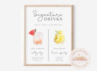 CYRUS Wedding Signature Drinks Menu - The Sundae Creative