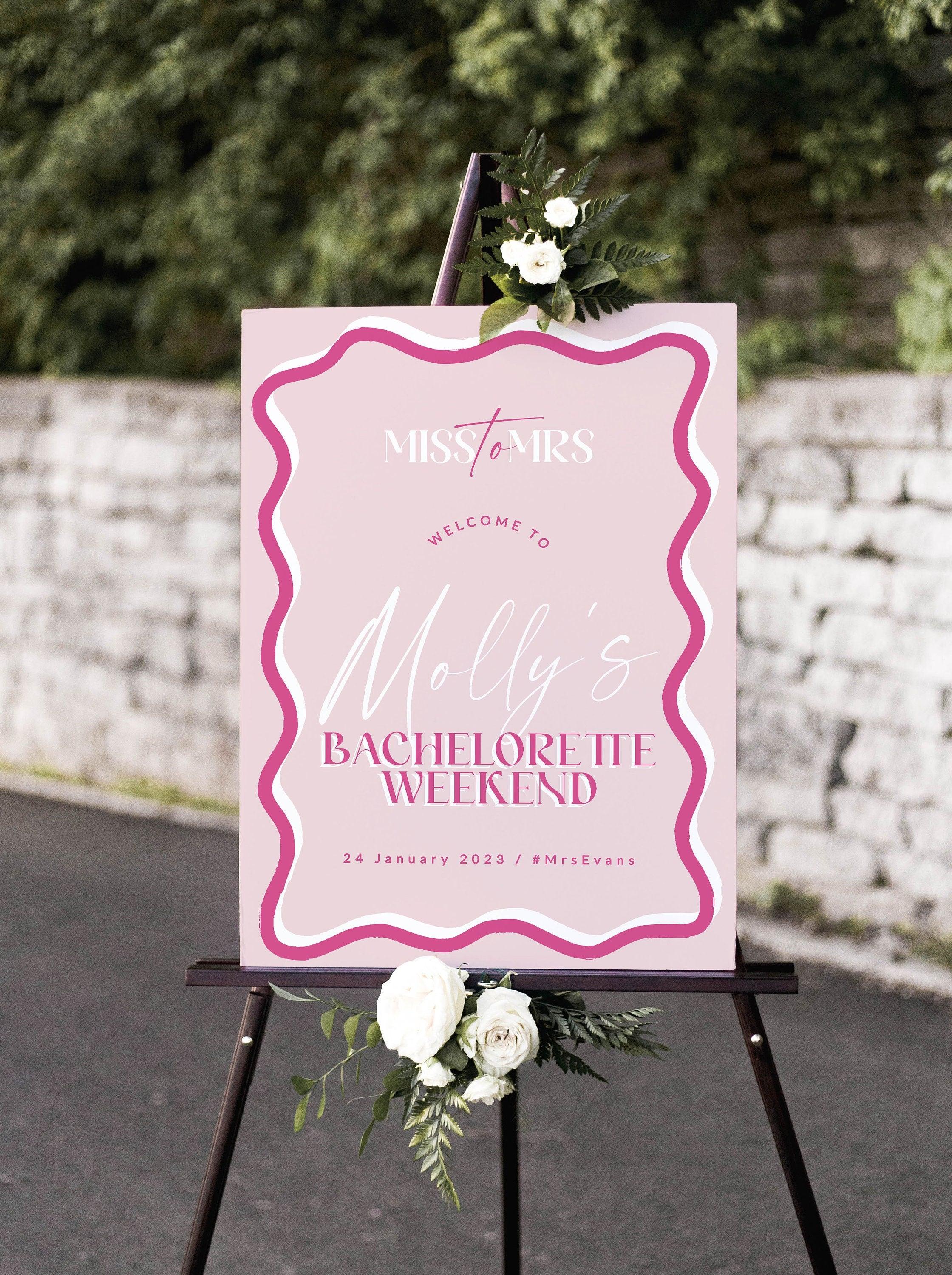 SONNY Bachelorette Welcome Sign Template - The Sundae Creative