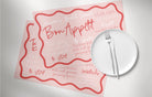 Eleni Wavey Menu Placemat Template .Bridal Hens Placemats .The Sundae Creative