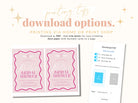 SONNY Pink Wavey Bridal Shower Invite