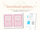 SONNY Pink Wavey Hens Party Invitation - The Sundae Creative