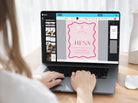 SONNY Pink Wavey Hens Party Invitation - The Sundae Creative