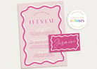 Pink Menu Placecard Bundle - Sonny - The Sundae Creative