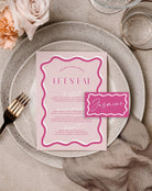 Pink Menu Placecard Bundle - Sonny - The Sundae Creative