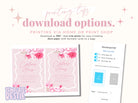 KEIRA Pink Floral Bachelorette Party Invite Template | Hot Pink Invitation Template | Bachelorette Invite | Templett Instant Download