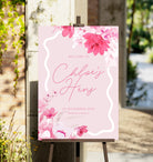 KEIRA Floral Blush Hens Welcome Sign | Instant Download | Printable Bachelorette Party | Editable Welcome Sign | Hen Party