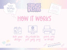 Pink Orange Hens Party Events Invitation - Lana - The Sundae Creative