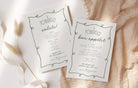 POET Editable Wedding Menu Template | Wave Italian Style Menu | Wedding Menu Template | Menu Cards | Let's Eat Menu | Instant Download