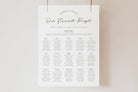 Dazzle Wedding Seating Chart .Wedding Seating Plan .The Sundae Creative