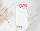 ELLA Spring Floral Wedding Program Template | Templett Instant Download | Order Of Service | 2 Sizes | DIY Program Card | Editable Ceremony