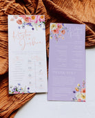 ELLA Spring Floral Wedding Program Template | Templett Instant Download | Order Of Service | 2 Sizes | DIY Program Card | Editable Ceremony