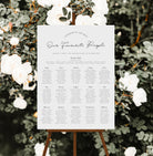 Dazzle Wedding Seating Chart .Wedding Seating Plan .The Sundae Creative