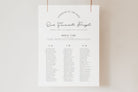 Dazzle Alphabetical Seating Chart .Wedding Seating Plan .The Sundae Creative