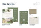 RUTH Custom Wedding Invitation with Watercolor Venue Painting, Greenery Editable Invitation Suite, Custom Watercolor Wedding Venue