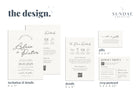 DAZZLE Wedding Invitation with QR Code, Minimal Wedding Invite Suite, Modern Invite, Simple Editable Invite Template, Editable Templett