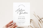 DAZZLE Modern Wedding Invitation Template with QR Code, Minimalist Wedding Invite, Modern QR Details, Editable Templett