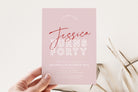 BRODY Modern Pink 40th Birthday Invitation template, 40th Birthday Invitation, Forty Invitation, Instant Download Editable Templett