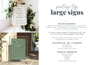 MIRRA Modern Minimalist Wedding Welcome Sign, Welcome Wedding Sign, Script Wedding Welcome Sign, Modern Wedding Signs