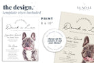 Dog Signature Drink Sign, Pet Signature Cocktail Sign, Minimalist Bar Sign, Dog Cocktail Sign, Editable Template, Bar Menu DAZZLE