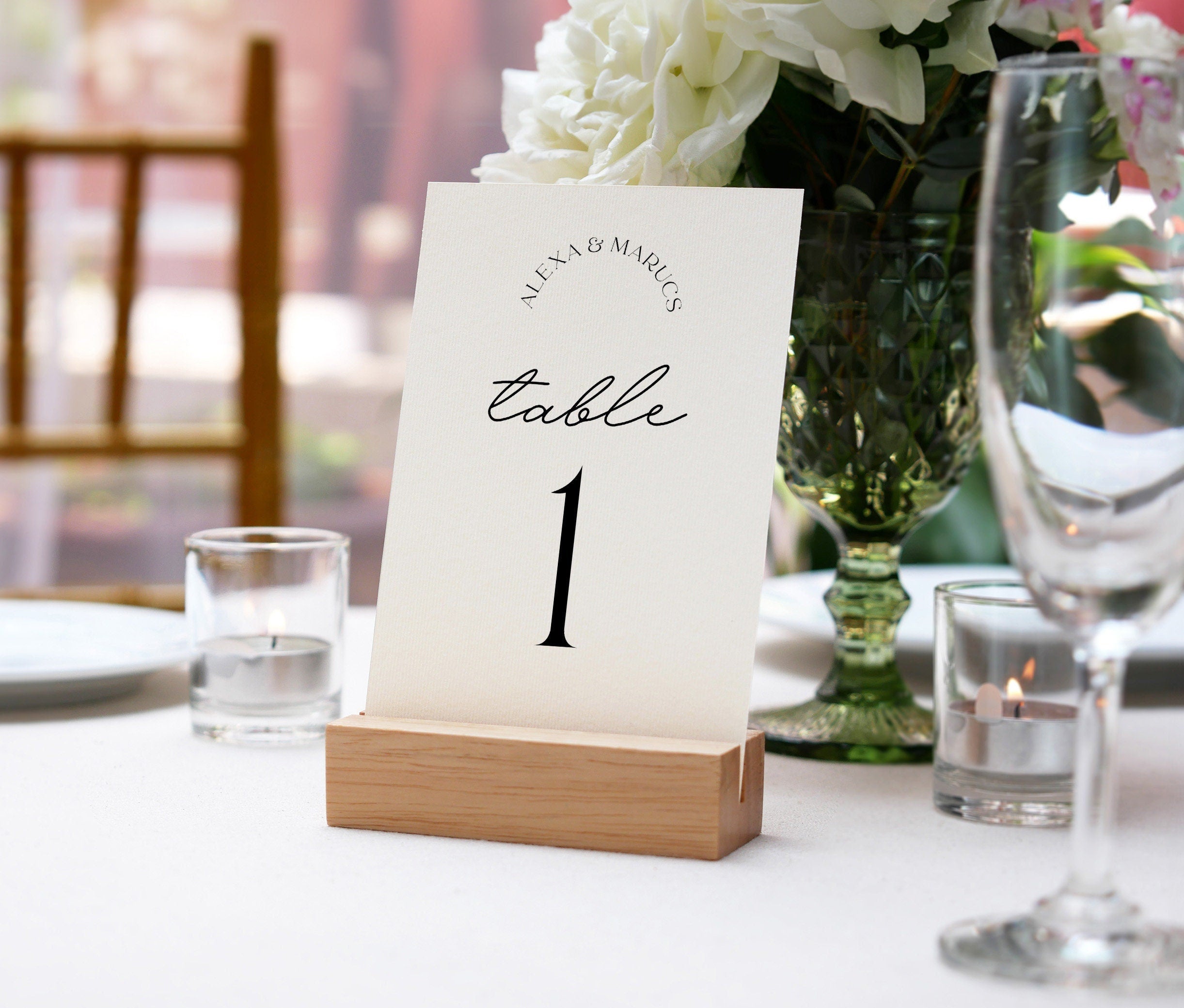 DAZZLE Wedding Table Numbers Template, Printable Table Numbers, Table Signs, Editable Modern Wedding, Instant Download Templett