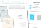ELENI Italian Wave Wedding Placecard Template, Instant Download Editable Guest Name Template, Wriggly Bridal Shower, Templett