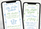 GEORGIE Digital The Night Before Rehearsal Dinner Invitation Template, SMS Fun Rehearsal Invite, Editable Templett Download