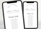 DAZZLE Wedding seating chart template, Download Minimalist Seating Plan, Modern Printable Seating Plan Editable Templett