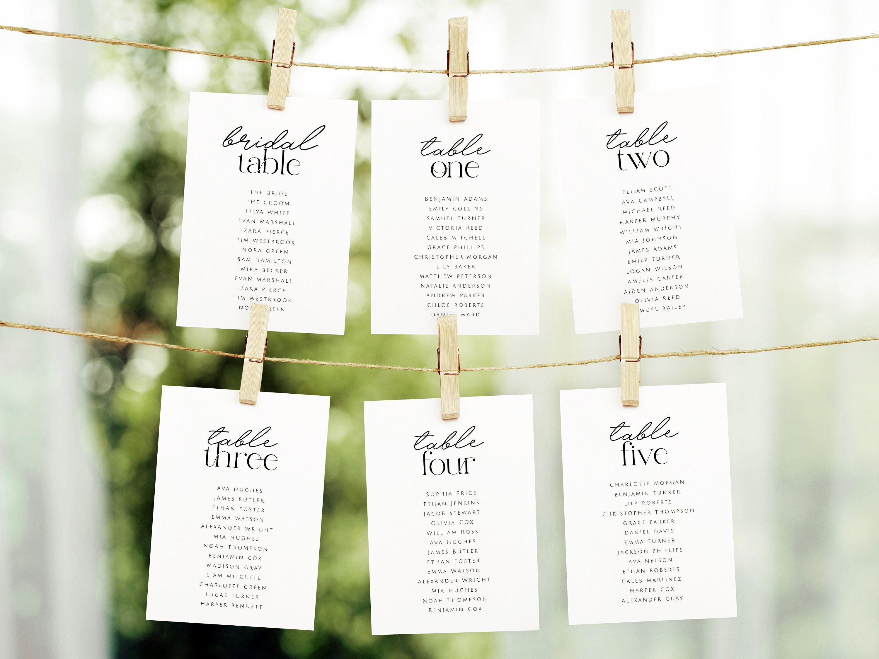 DAZZLE Modern Seating Chart Cards, Table Seating Chart Printable, Wedding Seating Card Sign, Instant Download Editable Templett