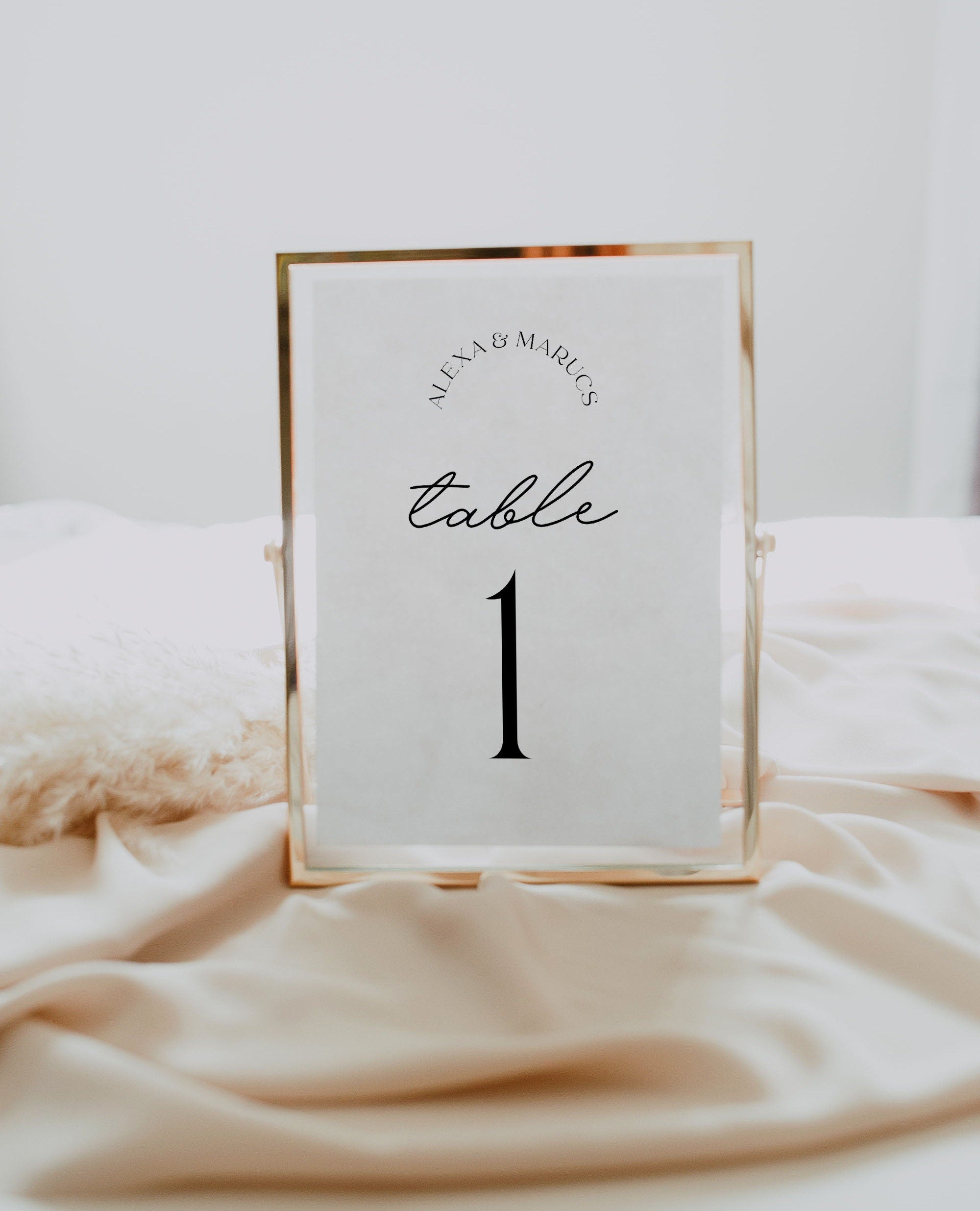 DAZZLE Wedding Table Numbers Template, Printable Table Numbers, Table Signs, Editable Modern Wedding, Instant Download Templett