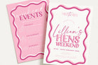 SONNY Modern Fun Hens Weekend Invite, Pink Hen Weekend Events, Bridal Shower Invitation template, Instant Download Editable Templett