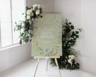 BETTY Garden Floral Bridal Shower Welcome Sign Template, Boho bridal Shower Welcome, Wildflower template, digital Templett Instant Download