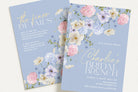 BIANCA Blue Florals Bridal Brunch Invitation Template, Bridal Shower, Printable Invitation template, Instant Download Editable Templett