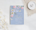 BIANCA Blue Florals Bridal Brunch Invitation Template, Bridal Shower, Printable Invitation template, Instant Download Editable Templett