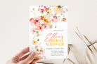 DAPHNE Bright Floral Bridal Shower Invitation Template, Colourful Bridal Shower, Printable template, Instant Download Editable Templett