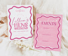 SONNY Modern Fun Hens Weekend Invite, Pink Hen Weekend Events, Bridal Shower Invitation template, Instant Download Editable Templett