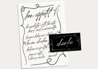 AYLA Modern Wedding Menu Placecard Template Download, Hand Drawn Driknks Guest Menu Template, Editable Template Instant Download Templett