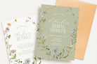 BETTY Colorful Wildflower Shower Invitation Template, Editable Bridal Shower Invitation Boho, Wildflower, Templett Instant Download