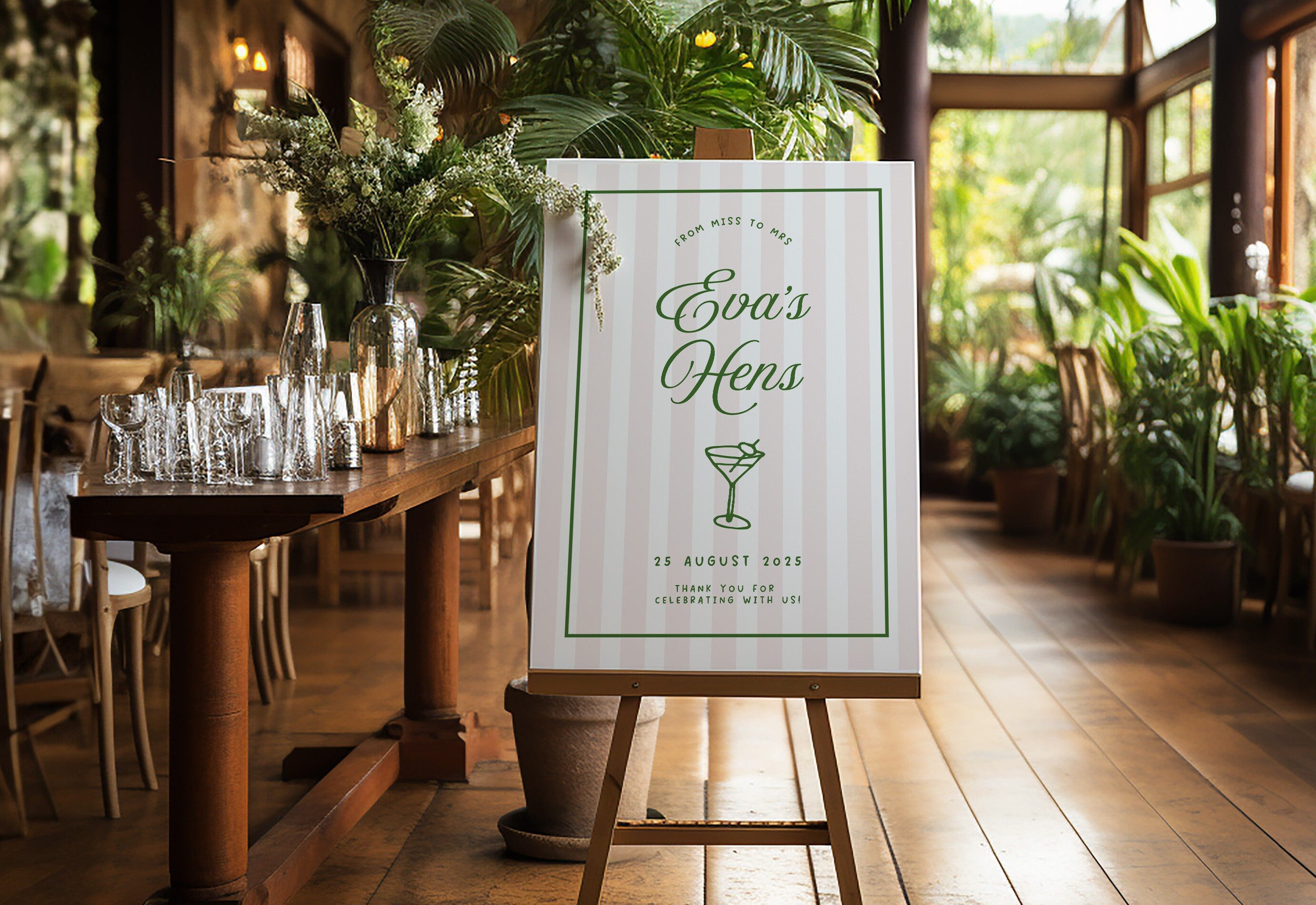 ROMY Summer Hens Party Welcome Sign Template, Hamptons Coastal Welcome, Hens Weekend, Summer Sign Decor, Instant Download Templett