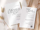 NELLA Modern Wedding Invitation QR Code, Minimal Wedding Invite, Modern Invite, Invite Template, Templett Instant Download