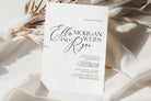 NELLA Modern Wedding Invitation QR Code, Minimal Wedding Invite, Modern Invite, Invite Template, Templett Instant Download