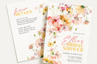 DAPHNE Bright Floral Bridal Shower Invitation Template, Colourful Bridal Shower, Printable template, Instant Download Editable Templett