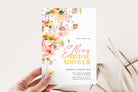 DAPHNE Spring Floral Bridal Shower Invitation Template, Colourful Bridal Shower, Printable template, Instant Download Editable Templett