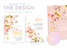 DAPHNE Spring Floral Bridal Shower Invitation Template, Colourful Bridal Shower, Printable template, Instant Download Editable Templett