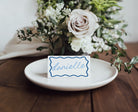 ELENI Italian Wave Wedding Placecard Template, Instant Download Editable Guest Name Template, Wriggly Bridal Shower, Templett