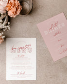 BRODY Modern Wedding Menu Template Download | Pink Bridal Shower Editable Menu | Engagement Printable Menu | Wedding Menu Template