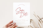 BRODY Pink Modern Wedding Save the Date Invitation Template, Pink Save Date, Birthday Save Date template, Instant Download Editable Templett