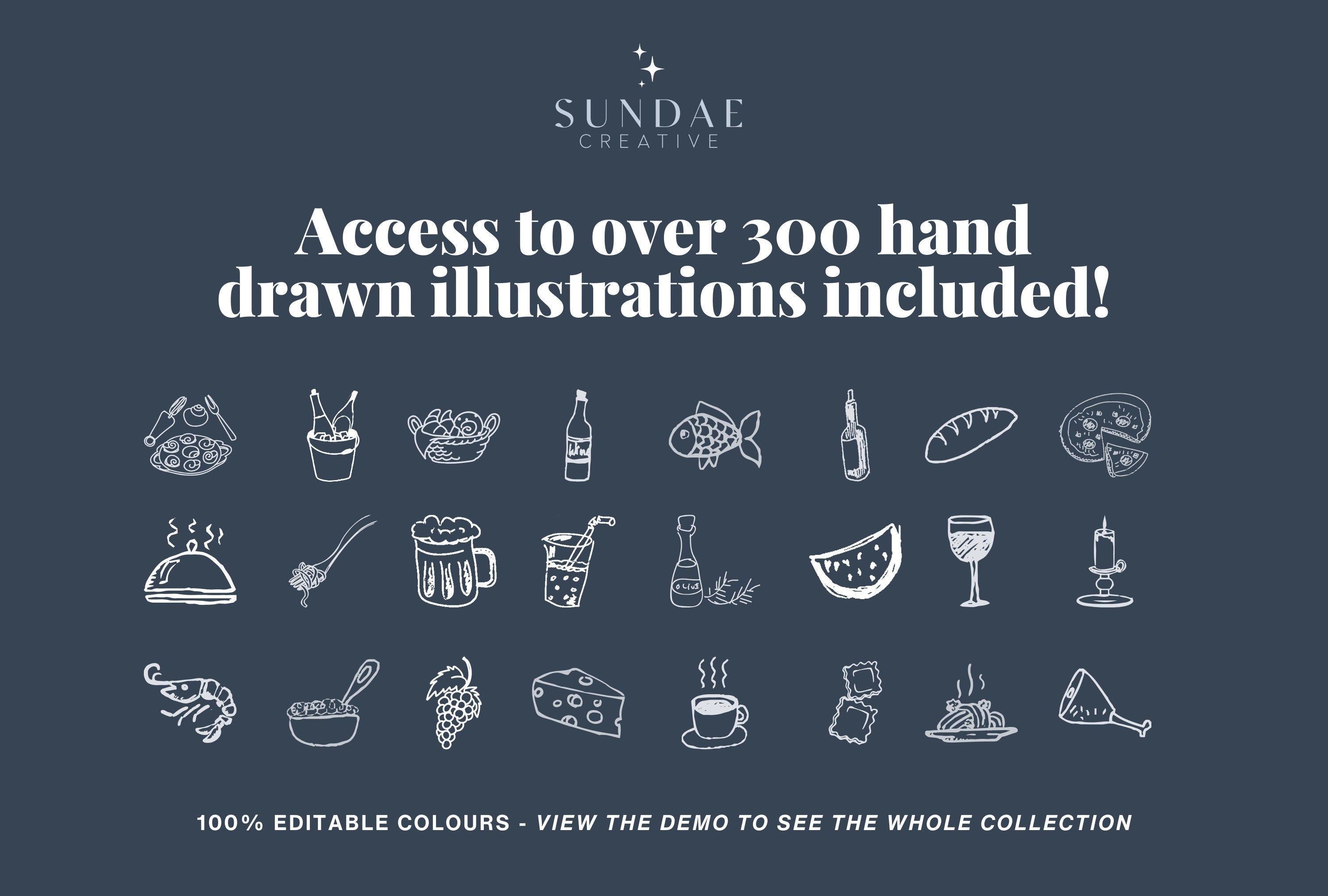 VINO Hand drawn Editable Wedding Menu template, Hand drawn scribble illustrated Fun Wedding Menu, Instant Download Templett
